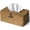Caramel, variant on Rectangle Wicker Tissue Box Cover, Woven Seagrass Tissue Holder, Whitewash