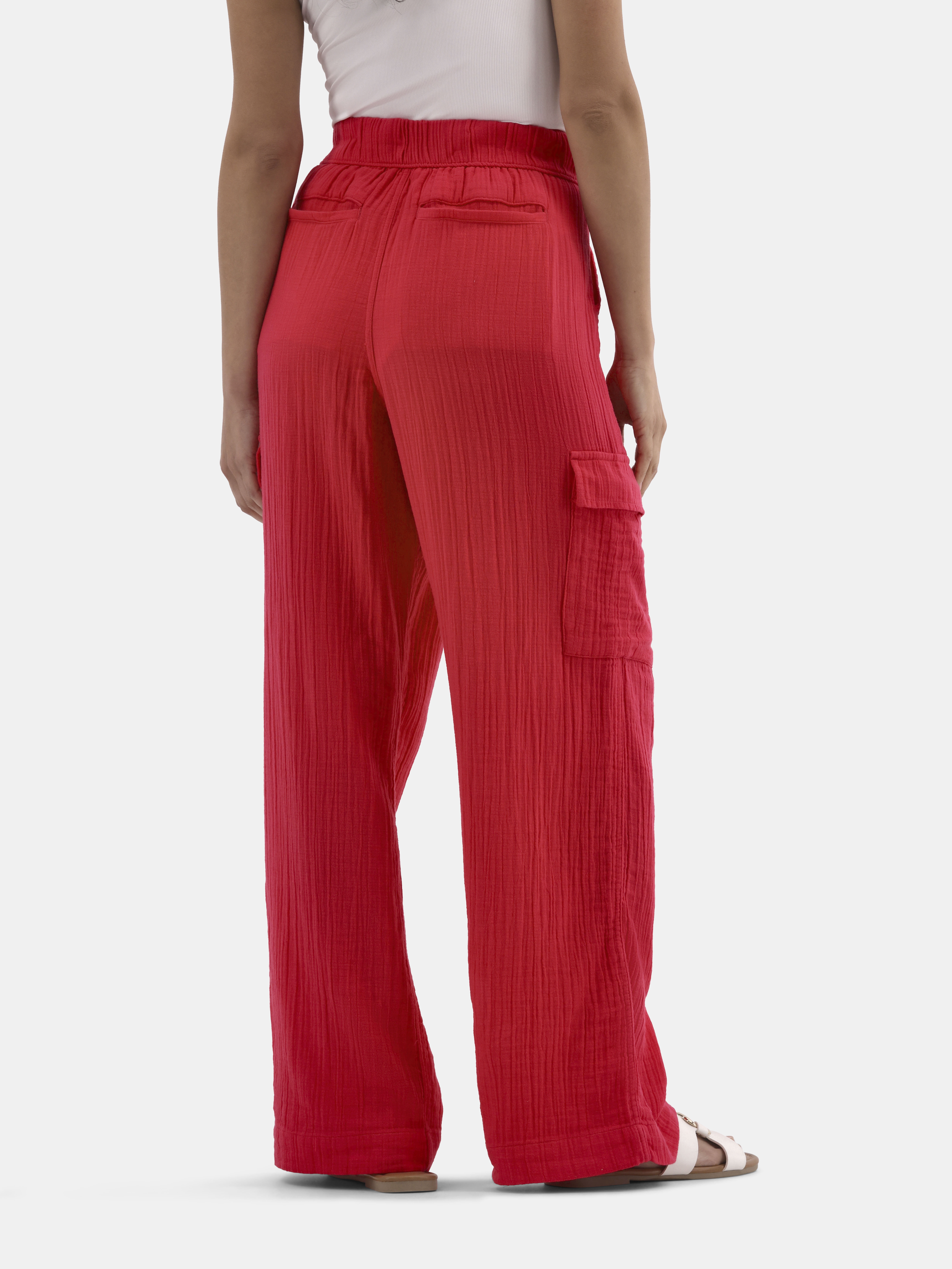 Time and Tru Women's and Women's Plus Cotton Double Cloth Cargo Pants, Sizes XS-4X
