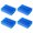 Blue, variant on 1/4 Inch Bit Holder Set, 32 Hole Screwdriver Bit Storage Rack, Soft PVC 4 Pack for Drawer Sorting Use