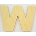 thumbnail image 1 of Package of 1, 12 Inch X 3/4" Thickness Baltic Birch Wood Letter W in The Arial Font, Thick, Upper Case for Art & Craft Project, Made in USA, 1 of 4