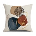 thumbnail image 4 of Funda de cojín de 45 x 45, juego de 4 fundas de cojín para sofá, almohadas decorativas, juego de cojines de lino con estampado geométrico para sofá, sala de estar, dormitorio t, 4 of 5