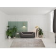 thumbnail image 2 of 8' X 11' Tan Ivory And Gray Abstract Power Loom Distressed Area Rug With Fringe, 2 of 5