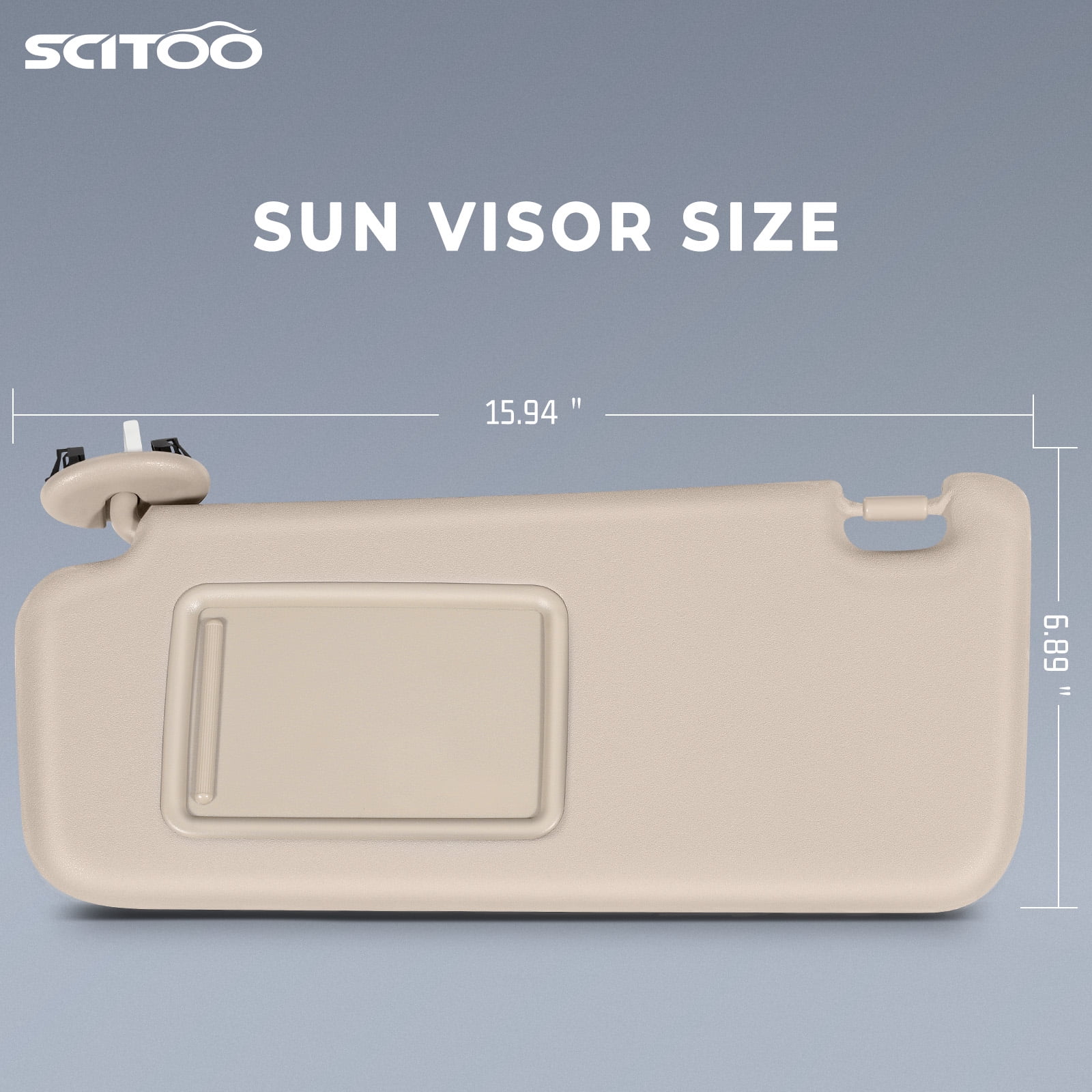 SCITOO 74320-42501-B3,74320-42500-B3 Left Driver Side Sun Visor ...