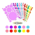 thumbnail image 3 of Inteprter 1 Juego de calcomanías de pared, adorno de escena para el hogar, póster de adorno simple DIY redondeado para niños, pegatinas de puntos para Type3 NO3 Inteprter HA060859-03, 3 of 6