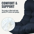 thumbnail image 4 of Geemuslly Egg Chair Cushion Replacement, 7.8 inchThickened Outdoor Hanging Chair Seat Pad , Waterproof Swing Basket Chair Cushion for Patio or Garden (Only Cushion), 4 of 8