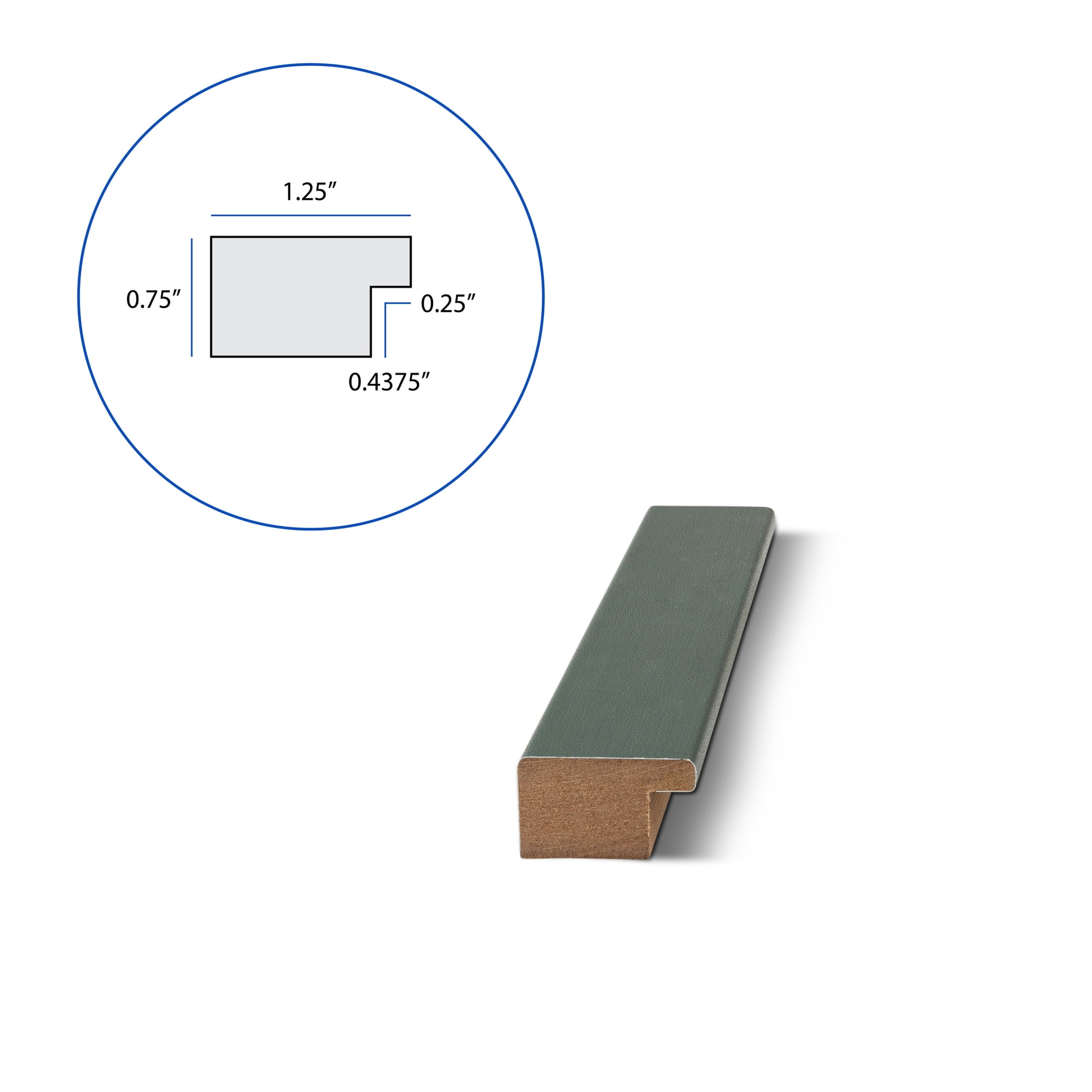 ArtToFrames 12" x 18" Fern Green Picture Frame, 12x18 inch Green MDF Poster Frame (WOM-5359),  Pack