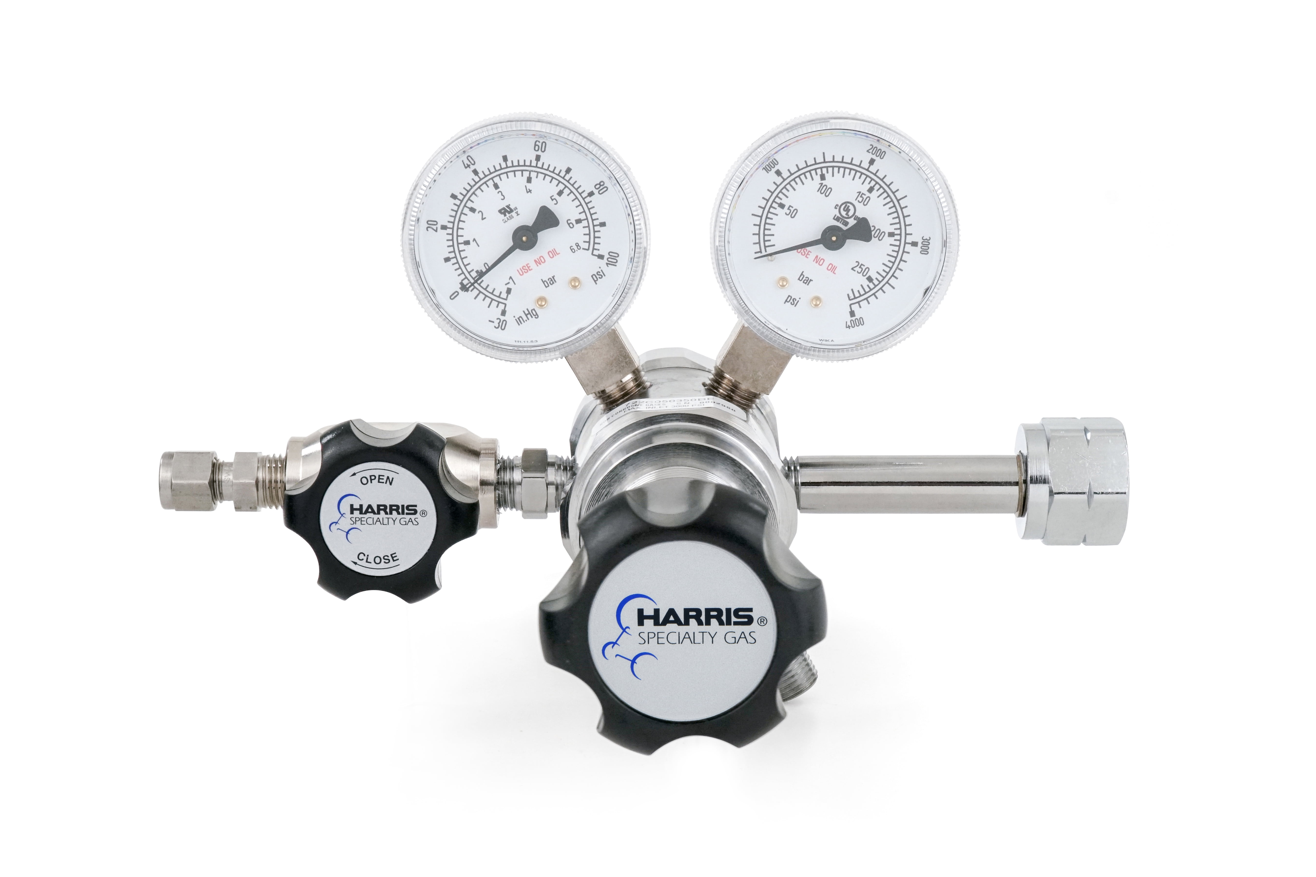 Hydrogen and flammable specialty gas lab regulator, CGA 350, 2stage