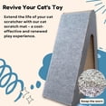 thumbnail image 3 of Wall Sofa Cat Scratching Pad, Cat Teaser Artifact, Wear-resistant Scratch-resistant Cat Mat, Non-drop Dander Multi-functional Sticker Wall Cat Scratcher 1pc, 3 of 9