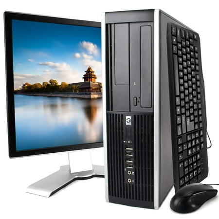 Refurbished HP Black Compaq 8200 Desktop Intel i5 Quad Core 3.3GHz 8GB RAM 500GB HDD Intel HD Graphics 2000 DVD-RW Windows 10 Professional 20'' Display Keyboard
