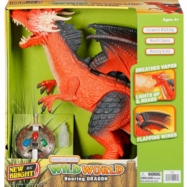New Bright Infrared (I/R) Remote Control Red Dragon with Lights