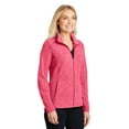 thumbnail image 4 of Port Authority Ladies Heather Microfleece Full Zip Jacket-2XL (Pink Raspberry Heather), 4 of 6