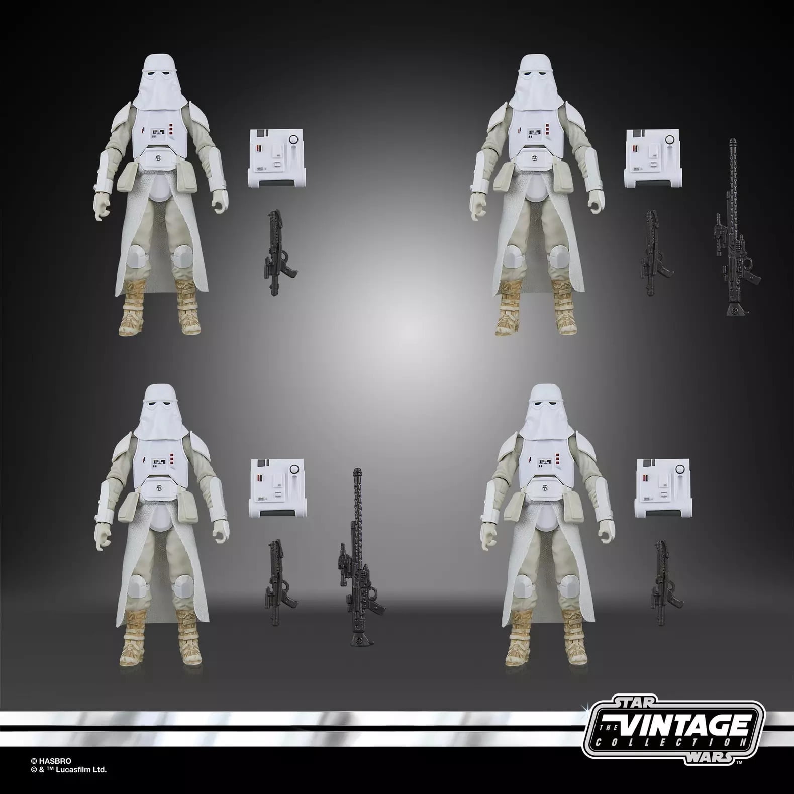 Star Wars: The Empire Strikes Back - Vintage Collection - Snowtrooper Action Figure 4-Pack