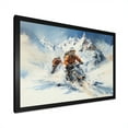 thumbnail image 2 of Designart "Alpine Trek Skiing the Slopes III" Sports Framed Wall Art Decor - Modern White Hiking Bedroom Framed Canvas Wall Art, 2 of 6