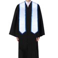 thumbnail image 3 of Graduation Season Ribbon Etiquette Shoulder Strap Double Layer Solid Color Honorary Silk Shawl Gift, 3 of 5