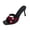 Womens Casual Shoes # Wine, variant on Womens Sandals Dressy Open Toe Stiletto Heel Mules Slip On Slides Square Front Overlapping Cross Band Shiny Patent Finish Backless Party Evening Footwear