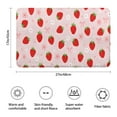 thumbnail image 3 of Strawberry Plants Fruit Flower Bow Bathroom Rugs Mat,Non Slip Microfiber Bathroom Rug,Rubber Backing,Soft Bathroom Mats for Bathroom Floor,Tub and Shower,17x27in(43x68cm), 3 of 5