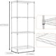 thumbnail image 2 of M MZG Unidad de Estantería de Almacenamiento de Metal de 4 Niveles para Oficina en Casa, Cocina, Sala de Estar, Baño (Cromo, 4 Niveles, 11.8" D X 17.7" W X 41.9" H), 2 of 8