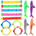 thumbnail image 4 of 1 Set Summer Diving Pool Swimming Toys Diving Sticks Diving Fish Rings and Shark Toys, 4 of 7