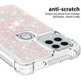 thumbnail image 3 of Compatible with Motorola Moto G Stylus 5G Case Glitter Liquid Cute Clear Phone Case Floating Quicksand Shockproof Protective Bumper Silicone TPU Case for Moto G Stylus 5G Star Pink YB, 3 of 3