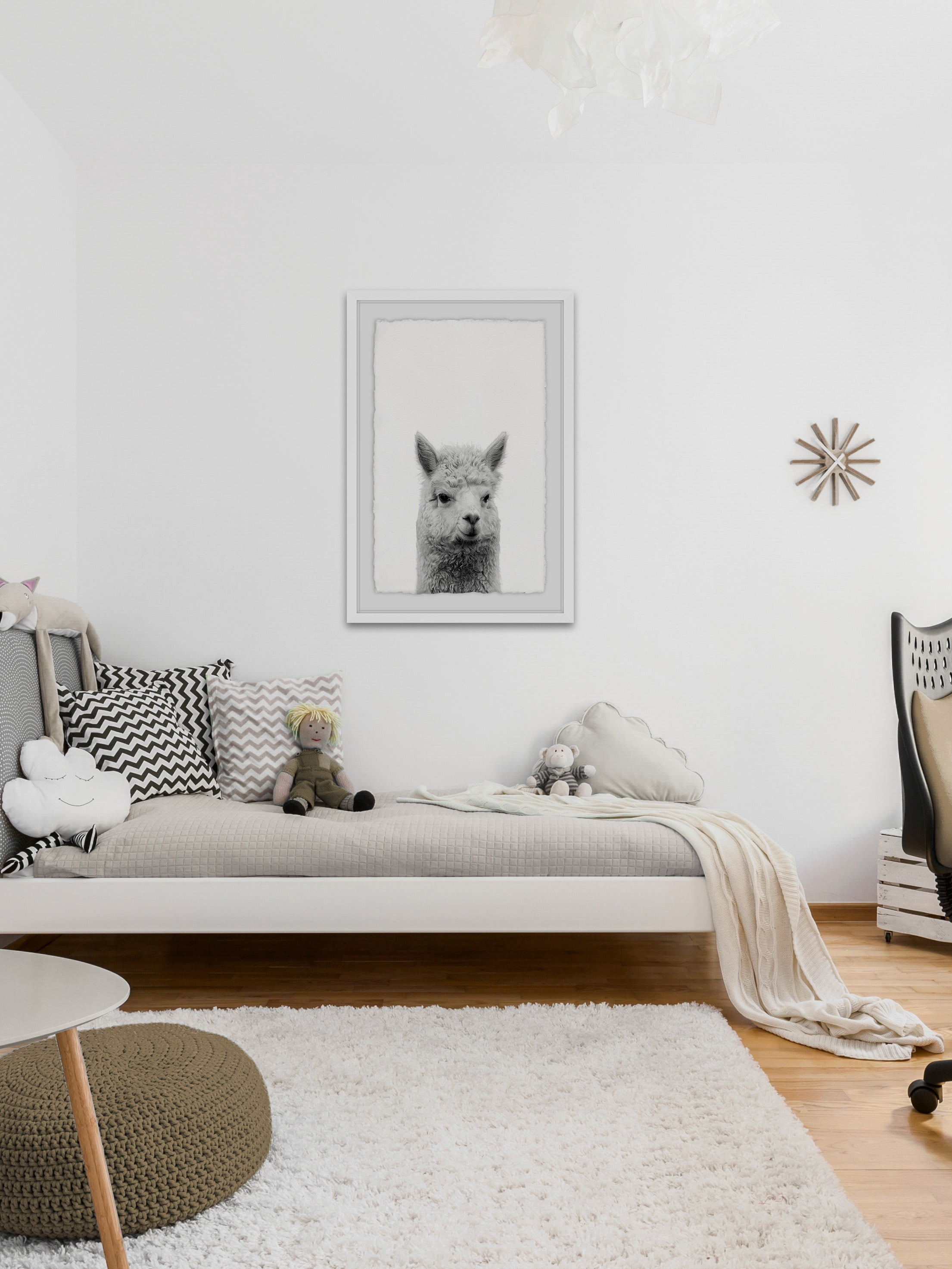 Gen X Llama Framed Painting Print