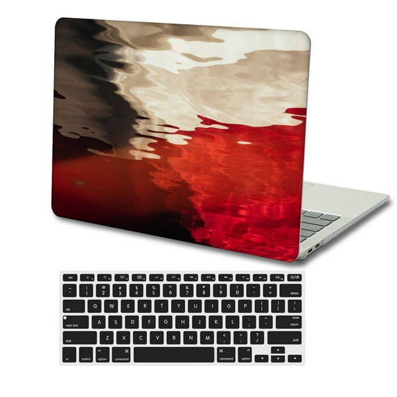 KSK KAISHEK Protective Case Hard Cover Only Compatible 2022-2016 Released Newest MacBook Pro 13" + Black Keyboard Cover Model: A1706/A1708/A1989/A2159/A2251/A2289/A2338 M1 Red series 0026