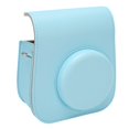 thumbnail image 3 of Bolsa protectora azul con correa ajustable para viajes al aire libre y acampadas Estuche de cuero PU para cámara, 3 of 8
