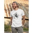 thumbnail image 2 of Sketch Of Cat And Dog Dancing T-Shirt Men -Image by Shutterstock, Male 4X-Large, 2 of 4