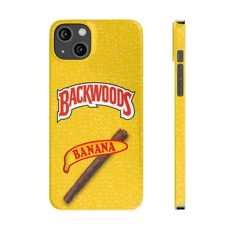 iPhone Slim Case Backwoods Banana Back Woods Yellow Flavor Trendy Gift - iPhone 14 Plus