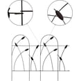 thumbnail image 4 of Metal Decorative Garden Fence Border, 16ft Total Length, No  Rustproof Wrought Iron Landscape Fencing for Flower Bed, Trees, 4 of 5