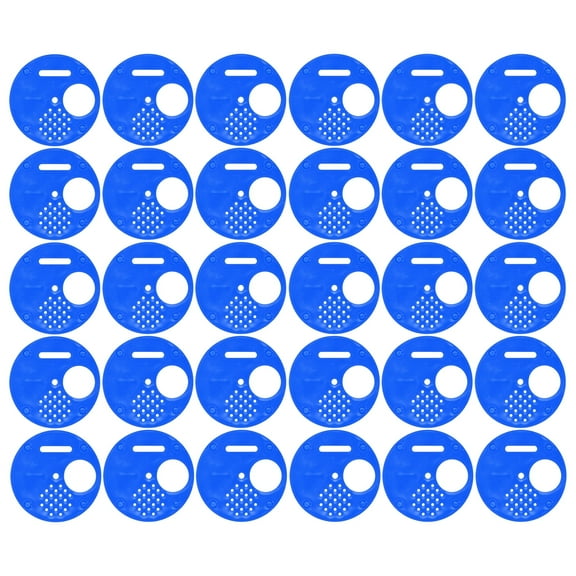 Plastic Bee Box Entrance Gate,30Pcs Beehive Door Entrance Disc Plastic Round Exit Vent Gate Beekeeping Accessory for Swarm Traps Horizontal Hives Beekeeping Equipment Beehive Tool blue