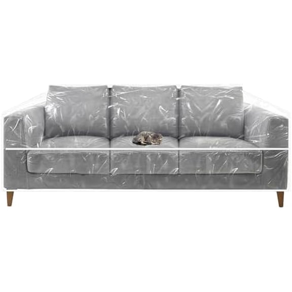 Clear Plastic Couch Cover Waterproof Thick Couch Covers Protector for Pets, Heavy Duty Vinyl Sofa Cover Against Cat Dog Clawing$$Home Decor, Kitchen, & Other