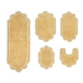thumbnail image 4 of Home Weavers Allure Collection 100% Cotton Non-Slip Bathroom Rug Set Machine Washable Bathroom Rug, U Shaped Contour, Bathroom Rug, Bath Rug, Runner, Yellow Color 5 Piece Bath Rug set, 4 of 9