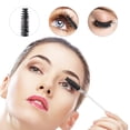 thumbnail image 4 of 50pcs Sparkling Eyelash Mascara Wands Lash Extension Brush Shining Lash Spoolies Comb Eye Lashes Eyebrow Brushes White purple, 4 of 6