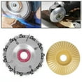 thumbnail image 1 of Peahefy Chain Saw Disc + Gold Grinding Disc Set for Wood Carving Angle Grinder Cutting Tool 4Inch,Chain Saw Disc,Grinding Disc, 1 of 8