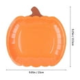 thumbnail image 3 of Sulgyt 20 Count Pumpkin Paper Plates Fall Disposable Plates 9 Inch Thanksgiving Harvest Orange Party Dinner Plates for Autumn Holiday Catering Events Dinning Party Favors, 3 of 6