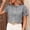 Black, variant on Plaid Shirts for Women V-Neck Casual Puff Short Sleeve Blouse Peplum Button Down Fitted Flutter Shirts Tops for Women Black S
