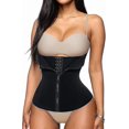 thumbnail image 1 of Womens Underbust Corset Waist Trainer Steel Boned Sport Workout Body Shaper Cincher Back Support, 1 of 4