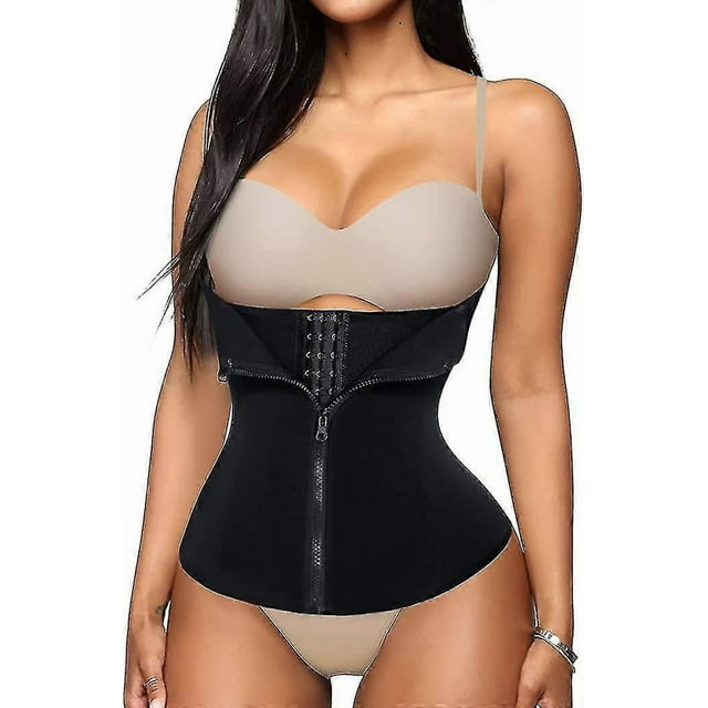 Womens Underbust Corset Waist Trainer Steel Boned Sport Workout Body Shaper Cincher Back Support