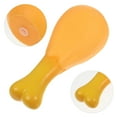 Gong Dog Toy Chew Training Chicken Leg Plastic Shaped Squeaky Squeaking