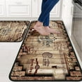 thumbnail image 2 of Coffee Kitchen Rugs Kitchen Mats for Floor 2 Piece, Anti Fatigue Floor Mat for Kitchen, Kitchen Floor Mats for in Front of Sink and Kitchen Matt for Standing for Coffee Kitchen Decor 17"X30"+17"X47", 2 of 6