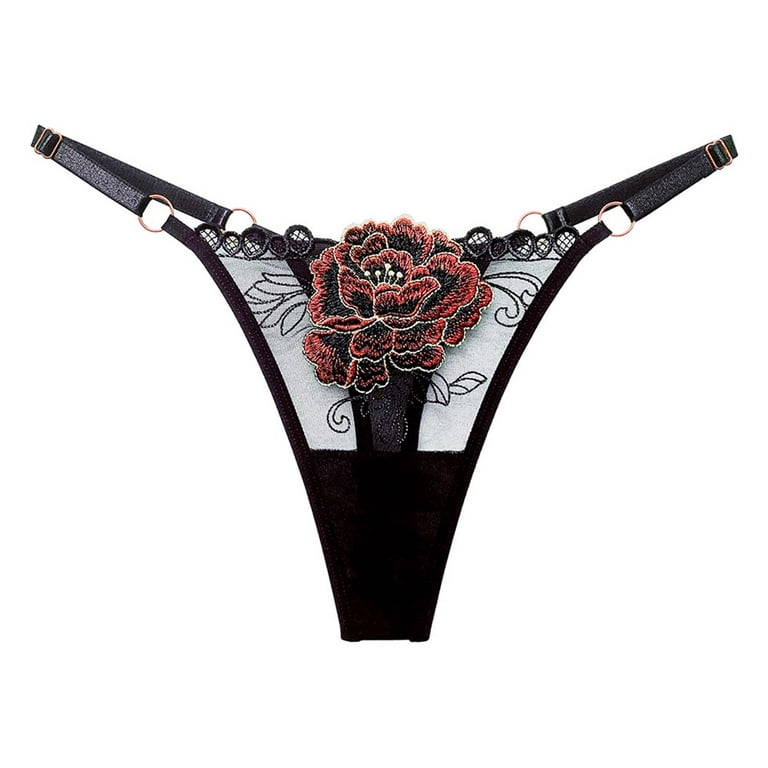 Eashery Panties for Women Naughty Women's Lightweight Microfiber Underwear  Black One Size