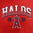thumbnail image 3 of Men's Red Los Angeles Angels Hometown Collection Halos T-Shirt, 3 of 4