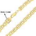 thumbnail image 5 of SZUL 14K Yellow Gold Filled 7.4MM Mariner Link Chain Bracelet with Lobster Clasp, 5 of 5