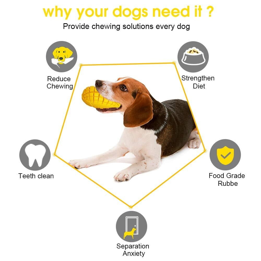 Upgrade Mango Dumbbells Dog Chew Toys for Aggressive Chewers Large Dogs, Indestructible Tough Dog Toys Interactive Durable with Mango Scent, Dental Clean Highly Bite Resistant