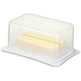 thumbnail image 2 of SIGNORAWARE Wide Butter Dish with Airtight Lid, BPA-Free Butter Holder – White, 2 of 8