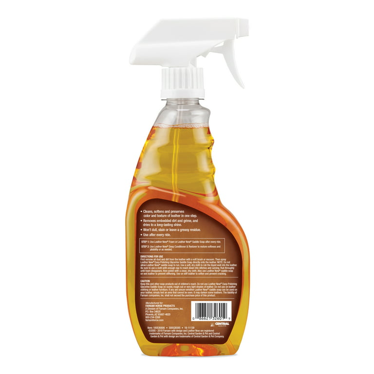 Farnam Leather New Easy-Polishing Glycerine Saddle Soap and Leather Saddle  Cleaner, Protects and Preserves Leather, Cleans, Conditions and Polishes