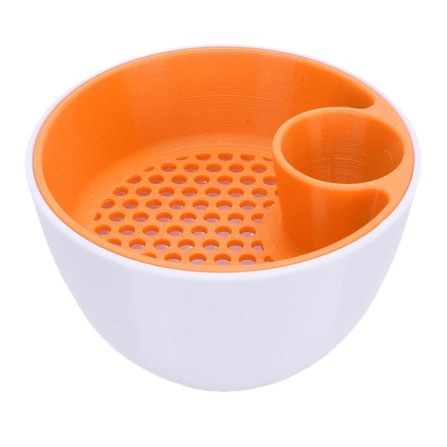 2 En 1 Tazón De Doble Cámara, Chips Estampados En 3D Que Sirven Tazones Anti -empapados Tazón Dividido Con Recipiente De Concha, Organizador De Bocadillos Para La Porción De