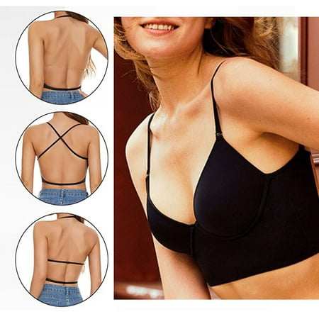 

U-Shaped Vest Design Bras for Women Solid Elastic Lingerie Sports Breathable