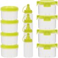 thumbnail image 2 of EeaseCA 1 Set Reusable Plastic Sauce Boxes Square Seasoning Box Salad Dressing Containers, 2 of 8