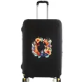 thumbnail image 1 of Housse de Valise Housses de Protection Valise de Voyage Anti-Rayures Housse Anti-Poussière Réutilisable Housse Lavable Motif Imprimé Papillon 8butterfly letter O m, 1 of 6